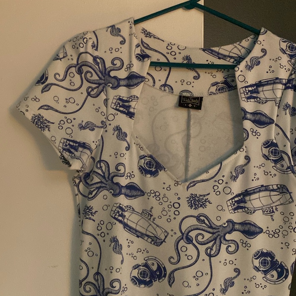 Octopus print dress